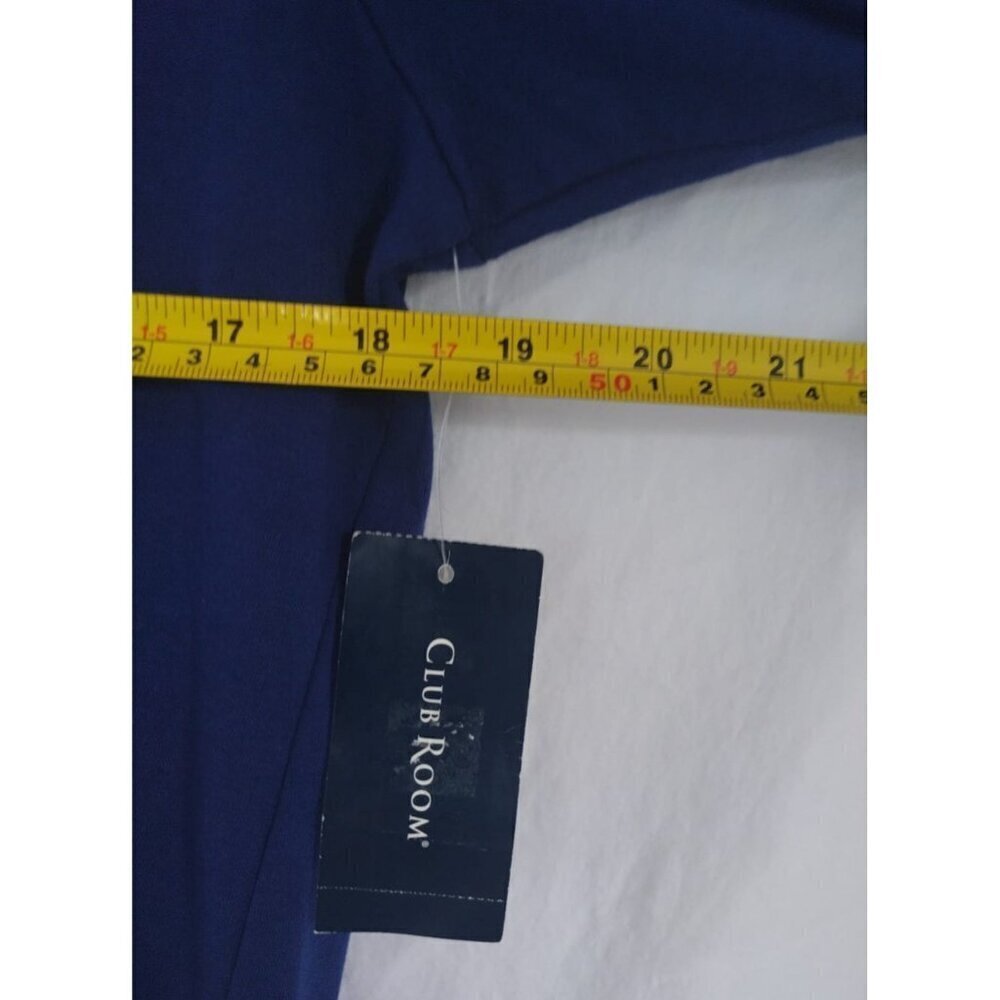 Men's Merry Christmas Long Sleeve Quilted Shirt in Navy by Club Room. NWT - Picture 6 of 8